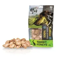 Kid Dog Super Premium 100% Kr&aacute;lič&iacute; ledviny su&scaron;en&eacute; mrazem 50 g