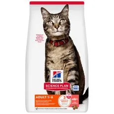 Hill's Science Plan granule pro dospěl&eacute; kočky s lososem 10 kg