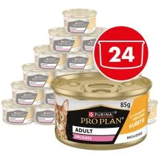 PRO PLAN Delicate Digestion pa&scaron;tika pro kočky kuře 24 x 85 g