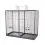 Klec pro pt&aacute;ky Verra 125,5 x 61 x 109/127 cm ČERN&Aacute;