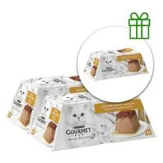 Gourmet Revelations pro kočky kuře pa&scaron;tika v om&aacute;čce 2x57g, 2+1 ZDARMA