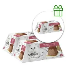 Gourmet Revelations pro kočky losos pa&scaron;tika v om&aacute;čce 2x57g, 2+1 ZDARMA