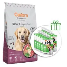 Calibra Dog Premium Line Senior & Light Beef 12 kg + 10 x pamlsky ZDARMA