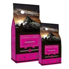 Black Olympus Puppy Chicken & Brown Rice 12 kg + 2 kg ZDARMA