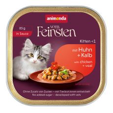 Animonda Vom Feinsten Kitten - Kuřec&iacute; a telec&iacute; v om&aacute;čce 85 g