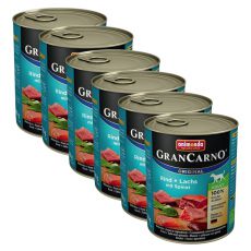 Animonda GranCarno Original Adult hovězí a losos + špenát - 6 x 800 g