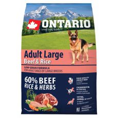 ONTARIO Adult Large Beef & Rice 2,25 kg 