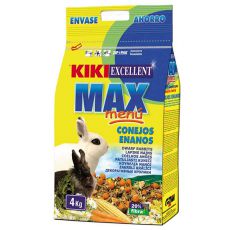 KIKI EXCELLENT MAX MENU - krmivo pro trpasličí králíky, 4 kg