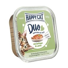 Happy Cat DUO MENU - drůbež a jehněčí, 100 g