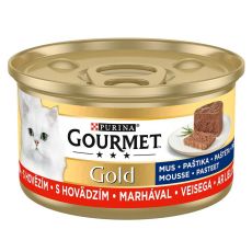 Konzerva Gourmet GOLD - paštika s hovězím masem