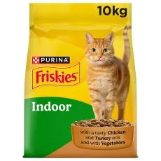 Friskies Indoor granule pro kočky kuře, zelenina 10 kg