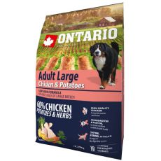 ONTARIO Adult Large – chicken & potatoes 2,25 kg