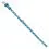 Sv&iacute;t&iacute;c&iacute; kožen&yacute; obojek s hvězdičkami, modr&yacute; 21 - 29 cm, 12 mm