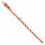 Sv&iacute;t&iacute;c&iacute; kožen&yacute; obojek s hv&scaron;zdičkami, oranžov&yacute; 27 - 36 cm, 15 mm