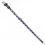 Sv&iacute;t&iacute;c&iacute; kožen&yacute; obojek s hvězdičkami, fialov&yacute; 30 - 39 cm, 20 mm