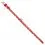 Sv&iacute;t&iacute;c&iacute; kožen&yacute; obojek s hvězdičkami, červen&yacute; 30 - 39 cm, 20 mm