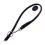 Nastaviteln&eacute; kulat&eacute; kožen&eacute; vod&iacute;tko Soft 125 - 183 cm, 6 mm - čern&eacute;