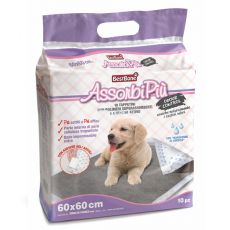 Hygienické podložky pro psy s aktivním uhlím 60 x 60 cm, 10 ks