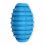 TPR Rugby míč s rolničkou pro psa – modrý, 10 cm