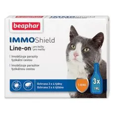 BEAPHAR IMMO SHIELD Line-on KOČKA 3 x 1 ml