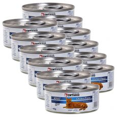 ONTARIO Cat Chicken Pieces + Salmon 12 x 95 g