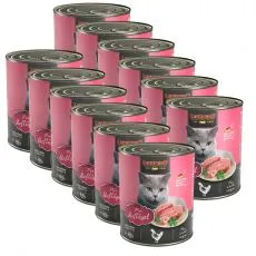 Konzerva pro kočky Leonardo, drůbež 12 x 800 g