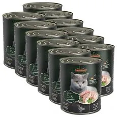 Konzerva pro kočky Leonardo, kachna 12 x 800 g