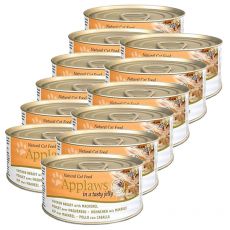 Applaws Cat Jelly - konzerva pro kočky s kuřetem a makrelou, 12 x 70g