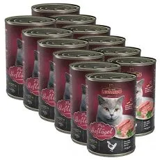 Konzerva pro kočky Leonardo - Drůbež 12 x 400g
