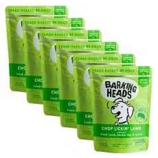 BARKING HEADS Chop Lickin&rsquo; Lamb GRAIN FREE 6 x 300 g