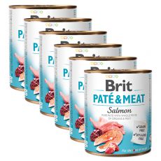 Konzerva Brit Paté & Meat Salmon 6 x 800 g