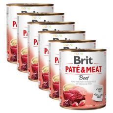 Konzerva Brit Paté & Meat Beef 6 x 800 g