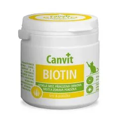 Canvit Biotin &ndash; př&iacute;pravek na zdravou a lesklou srst koček 100 tbl. / 100 g