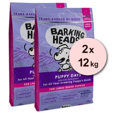 BARKING HEADS Puppy Days PUPPY LARGE BREED 2 x 12 kg