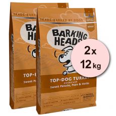 Barking Heads Top Dog Turkey Grain Free 2 x 12 kg