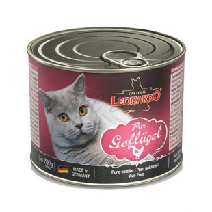 Konzerva pro kočky Leonardo - Drůbež 200 g