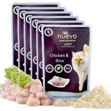 Kapsička NUEVO CAT Light Chicken & Rice 6 x 85 g