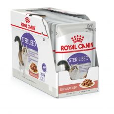 Royal Canin Sterilised Gravy kapsičky pro kastrovan&eacute; kočky ve &scaron;ť&aacute;vě 12 x 85 g