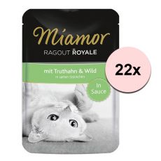 MIAMOR Ragout Royal krůta a zvěřina v omáčce 22 x 100 g