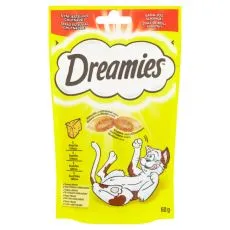Dreamies pochoutky s jemn&yacute;m s&yacute;rem pro kočky 60 g
