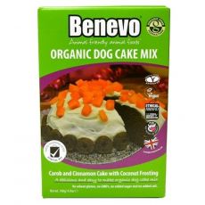 Benevo BIO karobovo-skořicový psí koláč 140 g