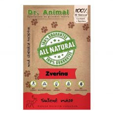 Dr.Animal 100 % zvěřina sušené maso 80 g