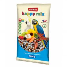 Darwin’s Happy Mix krmivo pro velké papoušky 1 kg