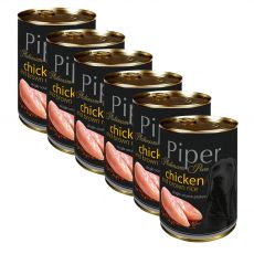 Konzerva Piper Platinum Pure kuře a hnědá rýže 6 x 400 g