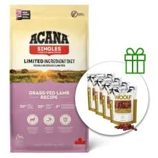 ACANA Singles Grass-Fed Lamb 17 kg + 4x pamlsky ZDARMA