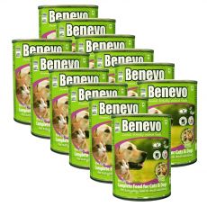 Benevo Duo kompletní krmivo pro kočky a psy 12 x 369 g