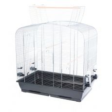 Klec pro ptáky SARA CABRIO 78 x 47,5 x 80/100 cm ČERNÁ