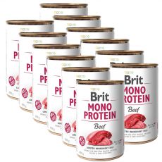 Konzerva Brit Mono Protein Beef, 12 x 400 g