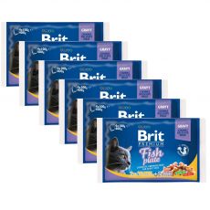 Kapsičky BRIT Premium Cat Fish Plate 6 x (4 x 100 g)