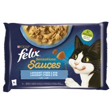 Kapsičky FELIX Sensations Sauces treska, sardinky 4 x 85 g